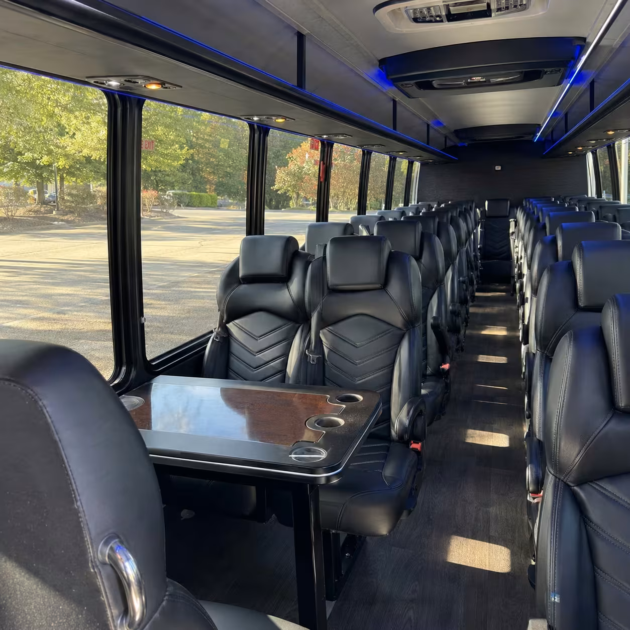 28 passenger minibus interior
