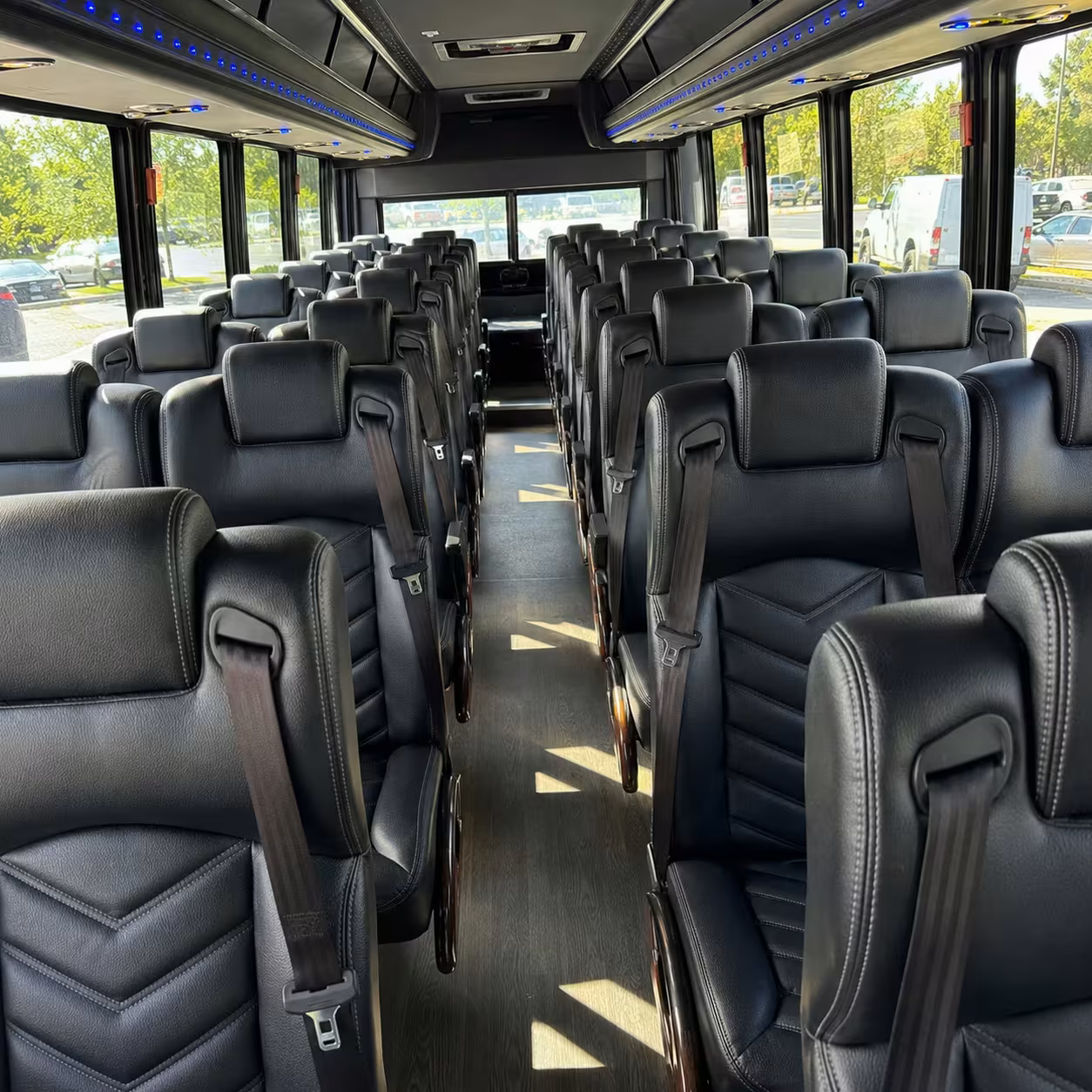 35 passenger minibus inside