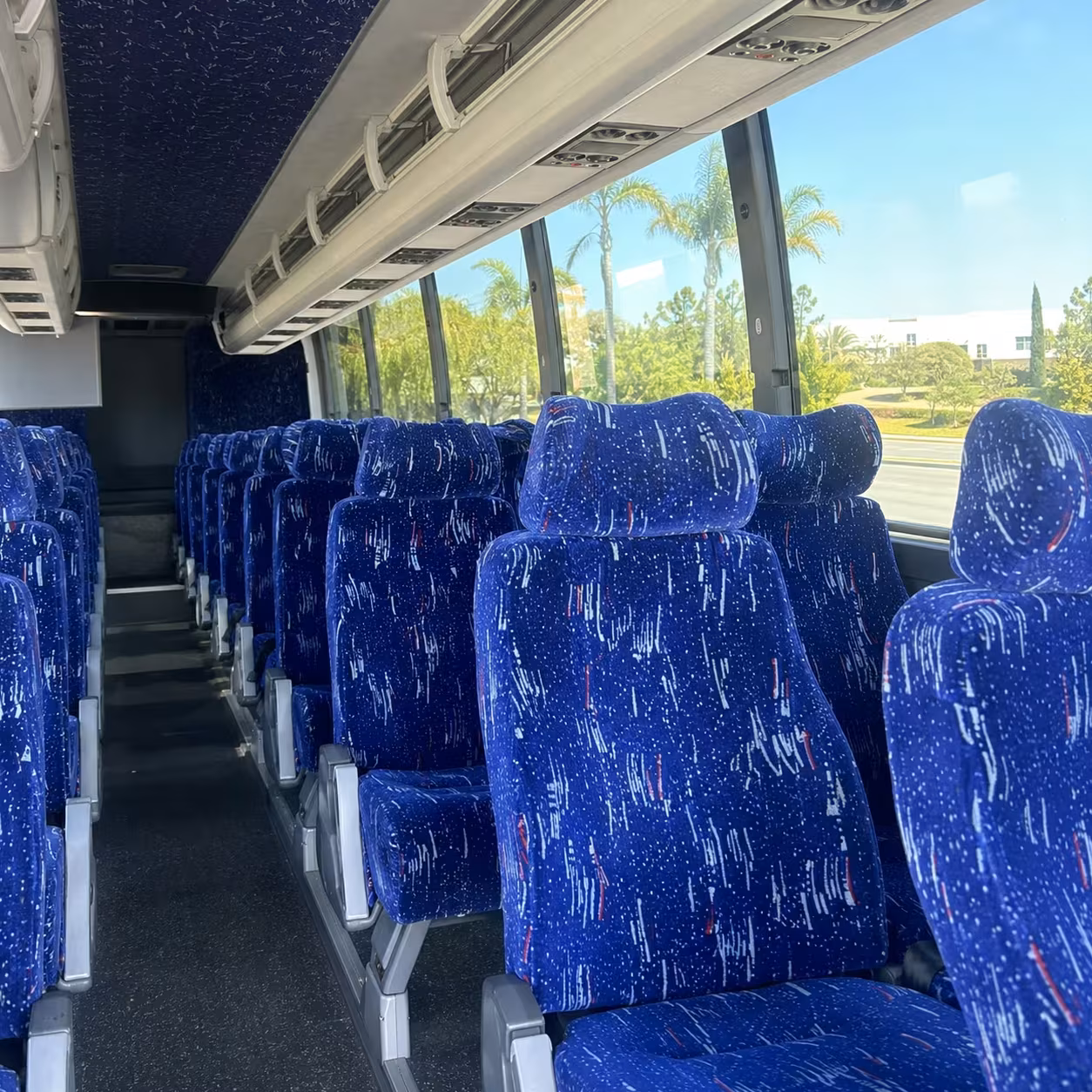 pearland charter bus interior