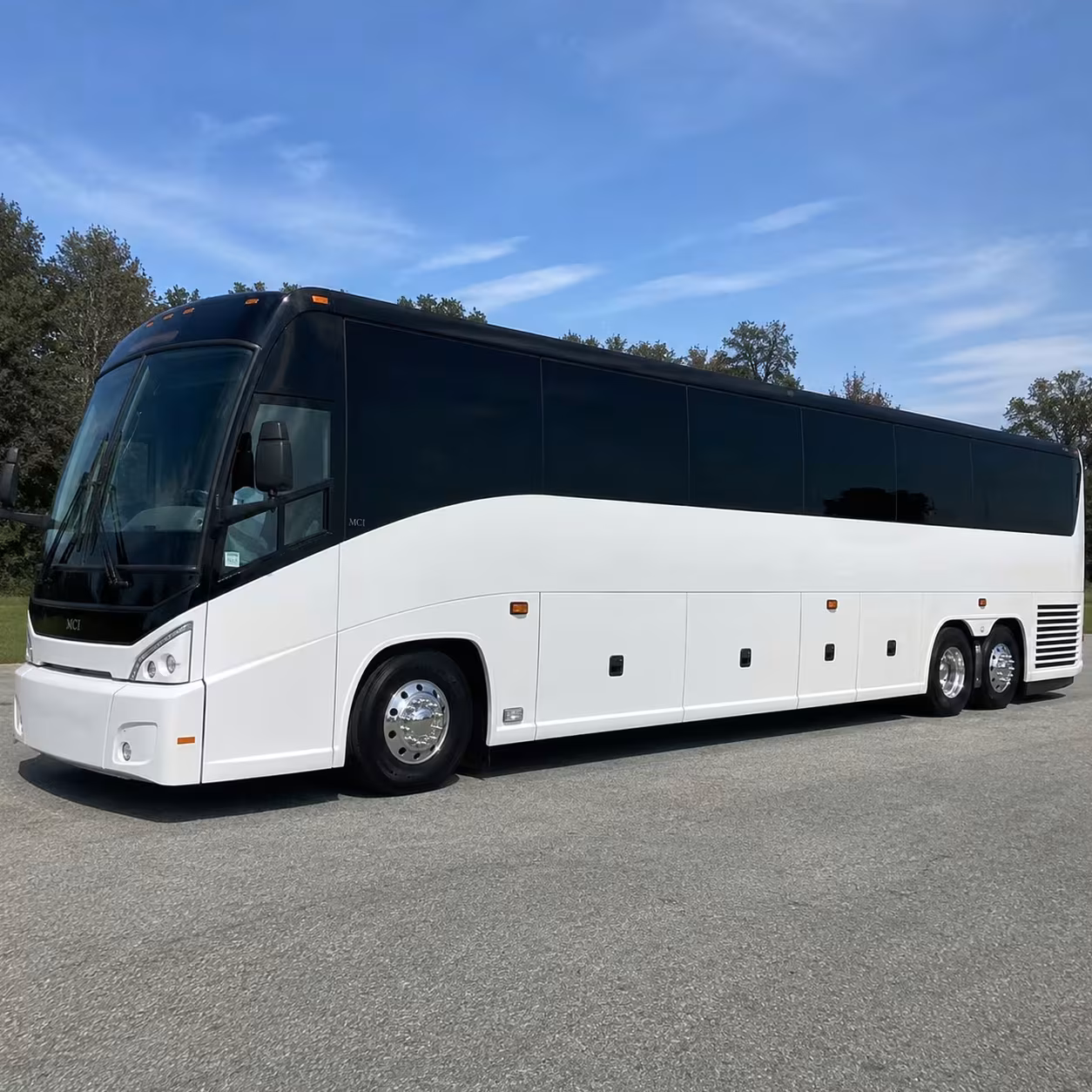 pearland charter bus rental exterior