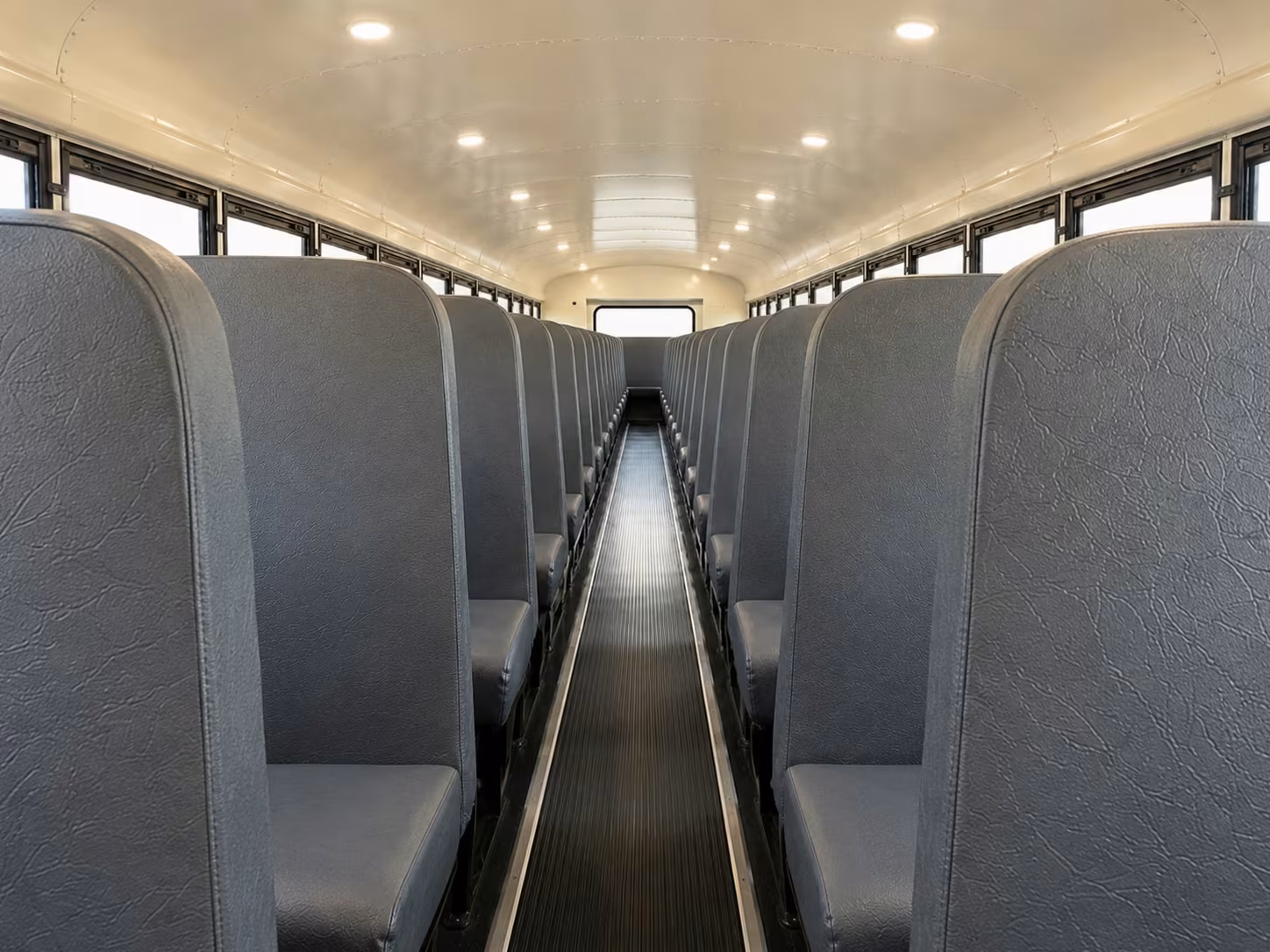 school bus inside