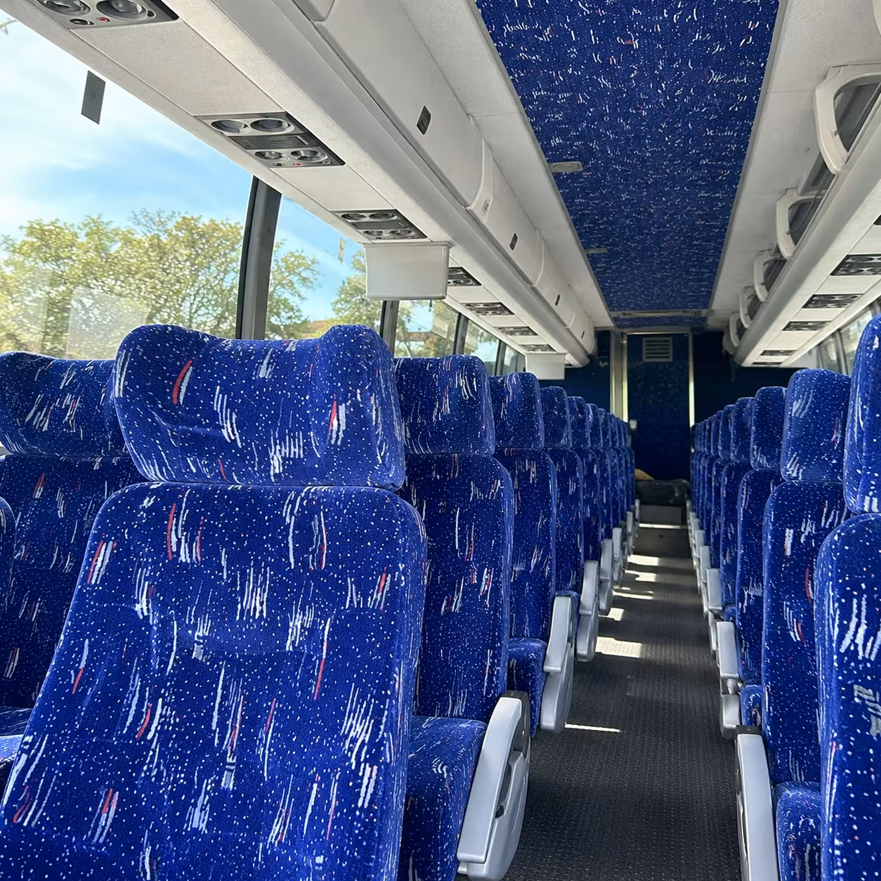 shift worker and industrial charter bus rentals in pearland