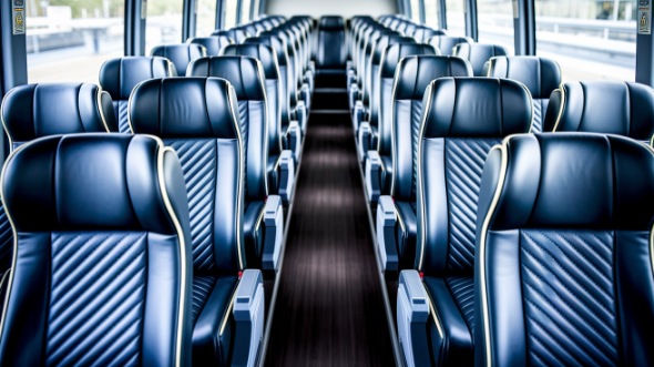 pearland 50 passenger charter bus inside