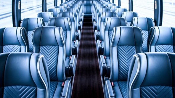 pearland 54 passenger charter bus interior