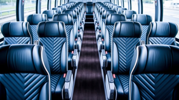 pearland 55 passenger charter bus inside
