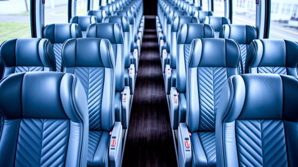 pearland 56 passenger charter bus interior